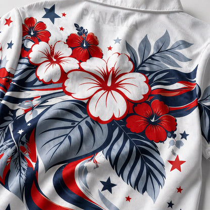 Panama World Cup 2026 Floral Hawaiian Shirt PVT02 DATND LBN 90526