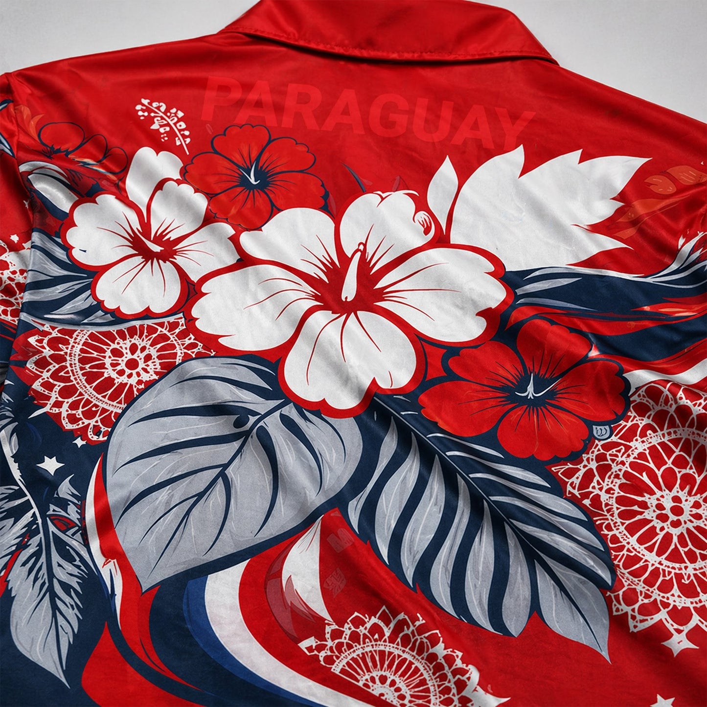 Paraguay World Cup 2026 Floral Hawaiian Shirt PVT02 DATND LBN 90526