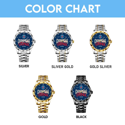 Personalized PSG x 2026 Champions Alloy Luxury Quartz Watch V2 DATND TANTD 180526