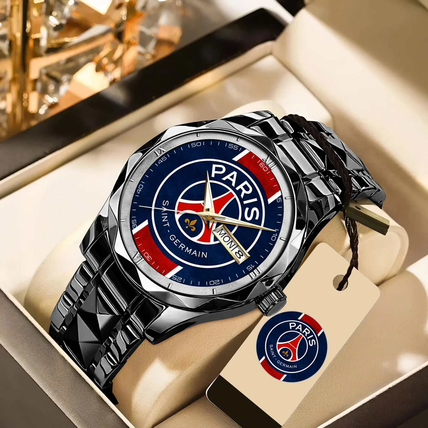 Personalized PSG x 2026 Champions Alloy Luxury Quartz Watch V3 DATND TANTD 180526