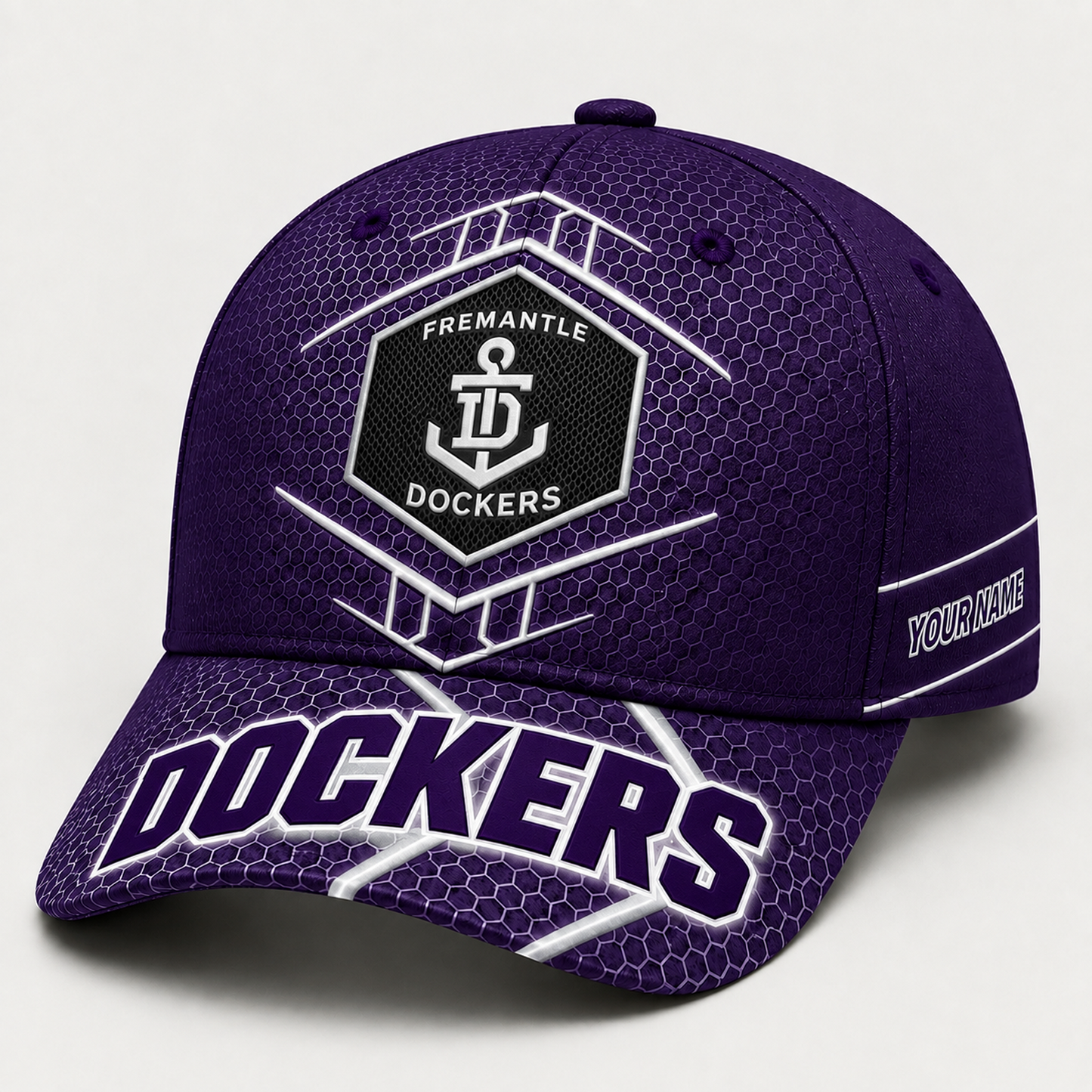 Premium AFL x FRE Honeycomb Custom Name Cap for Loyal Fans