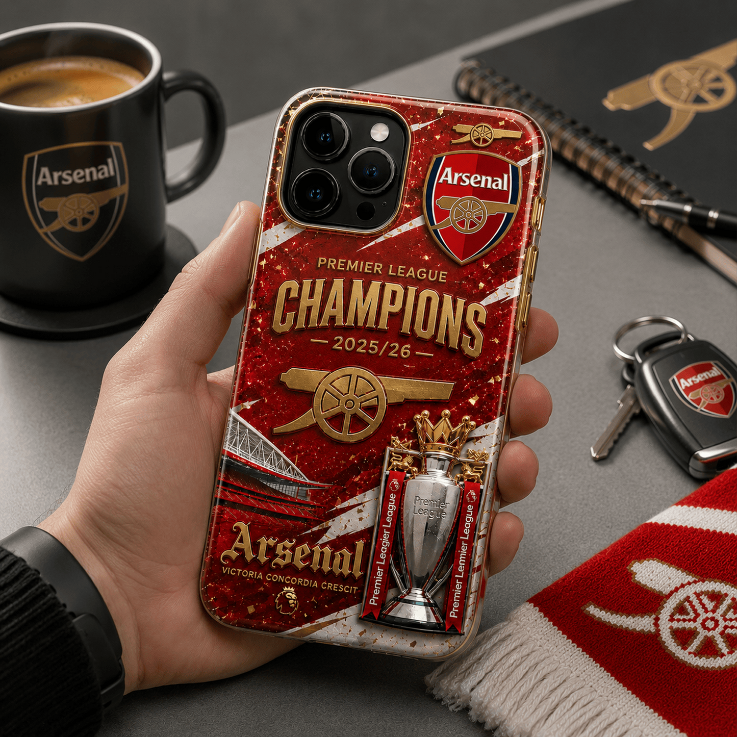 Premium ARS x Premier League Champions 25 26 Phone Case DATND TANTD 260526