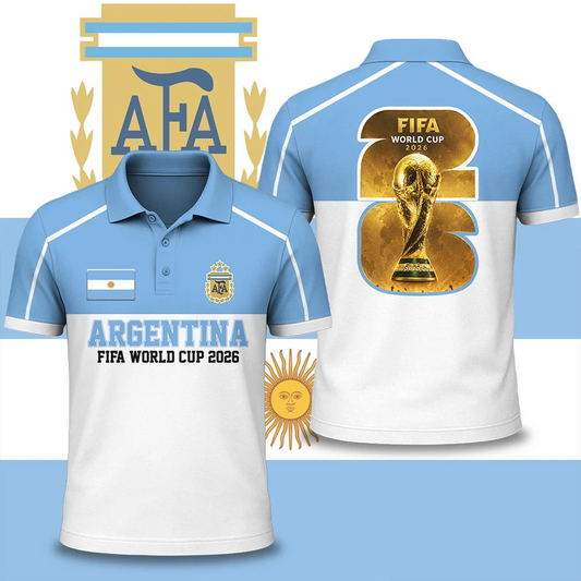 Premium Argentina WC26 National Pride Edition Polo DATND TANTD 030626