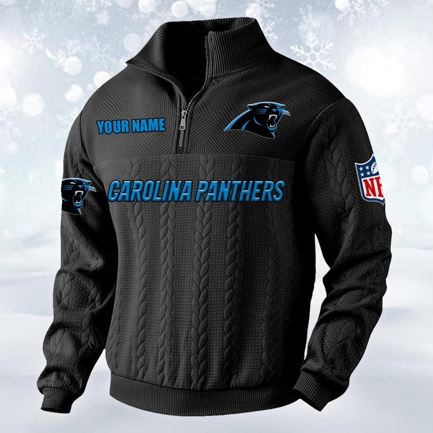Premium CAR x NFL Cable Knit Quarter-Zip DATND TANTD