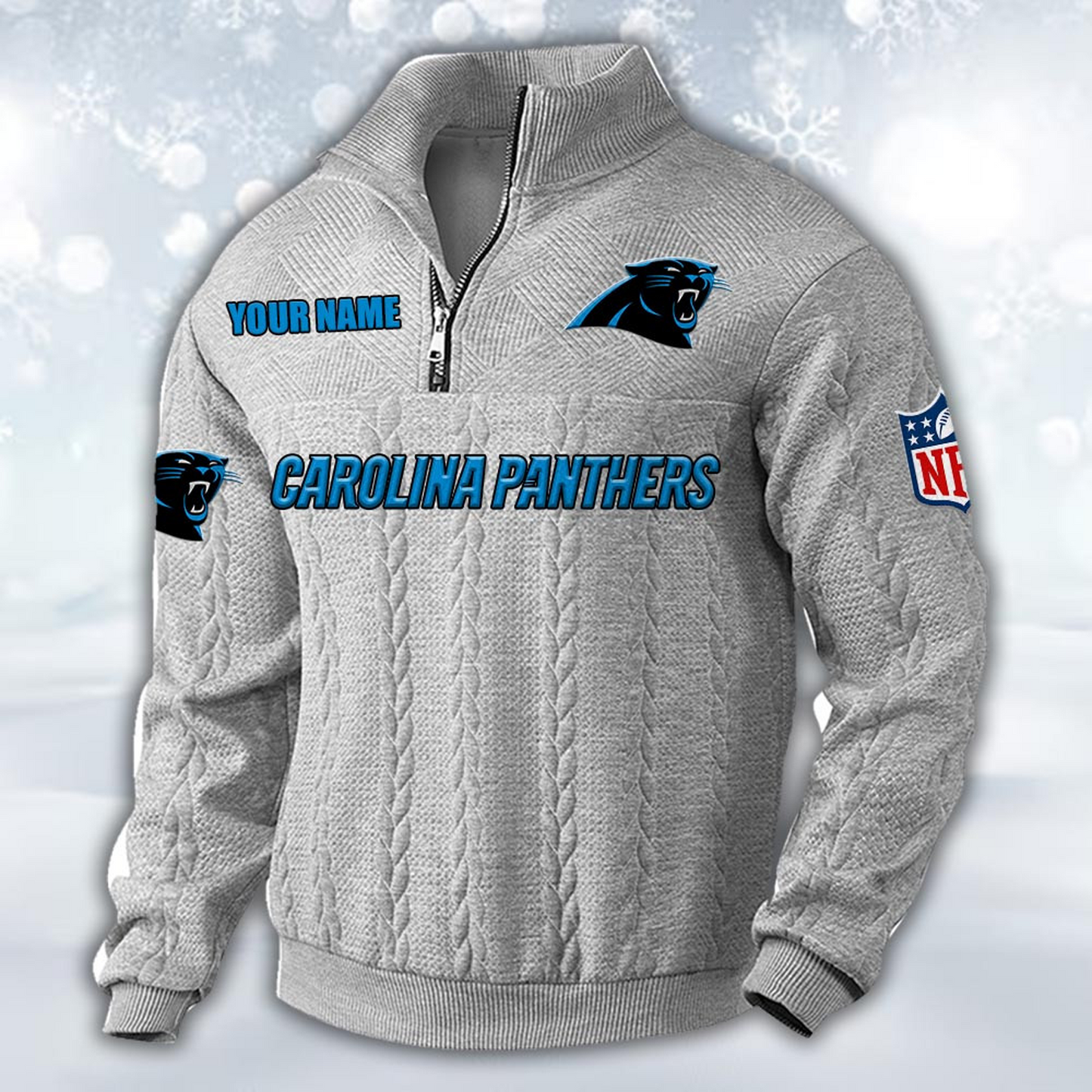 Premium CAR x NFL Cable Knit Quarter-Zip DATND TANTD