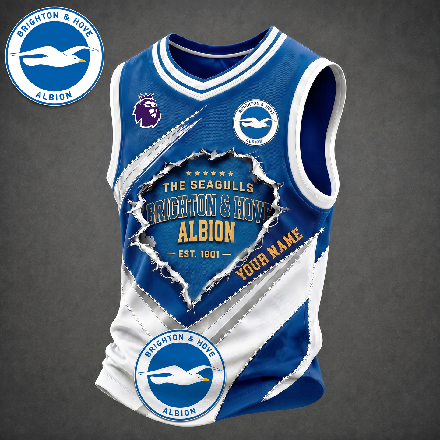 Premium EPL X BRI Game Day V-neck Tank Top Shirt FOR SUMMER HOLIDAY NDT VHM 050626