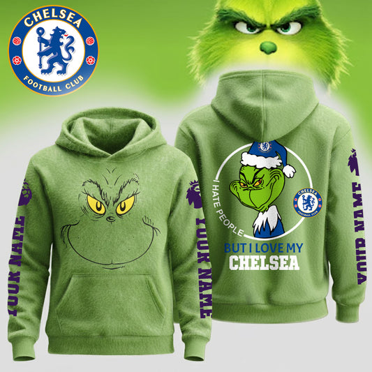 Premium EPL X CHE Grinch Christmas Hoodie V2 NDT NHM125