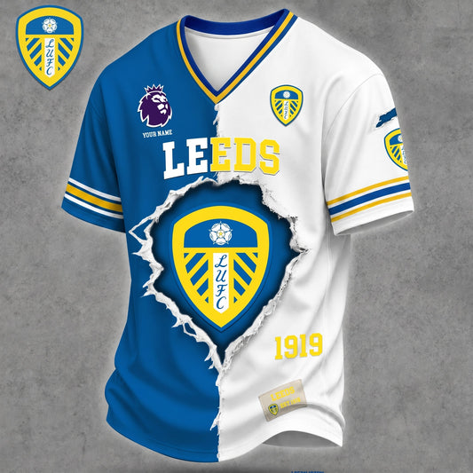Premium EPL X LEED Game Day Streetwear V-neck  Shirt NDT VHM 040626