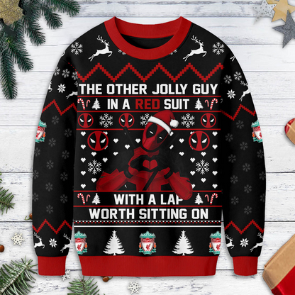 Premium EPL X LIV Deadpool Christmas Ugly Sweater NDT TDT125