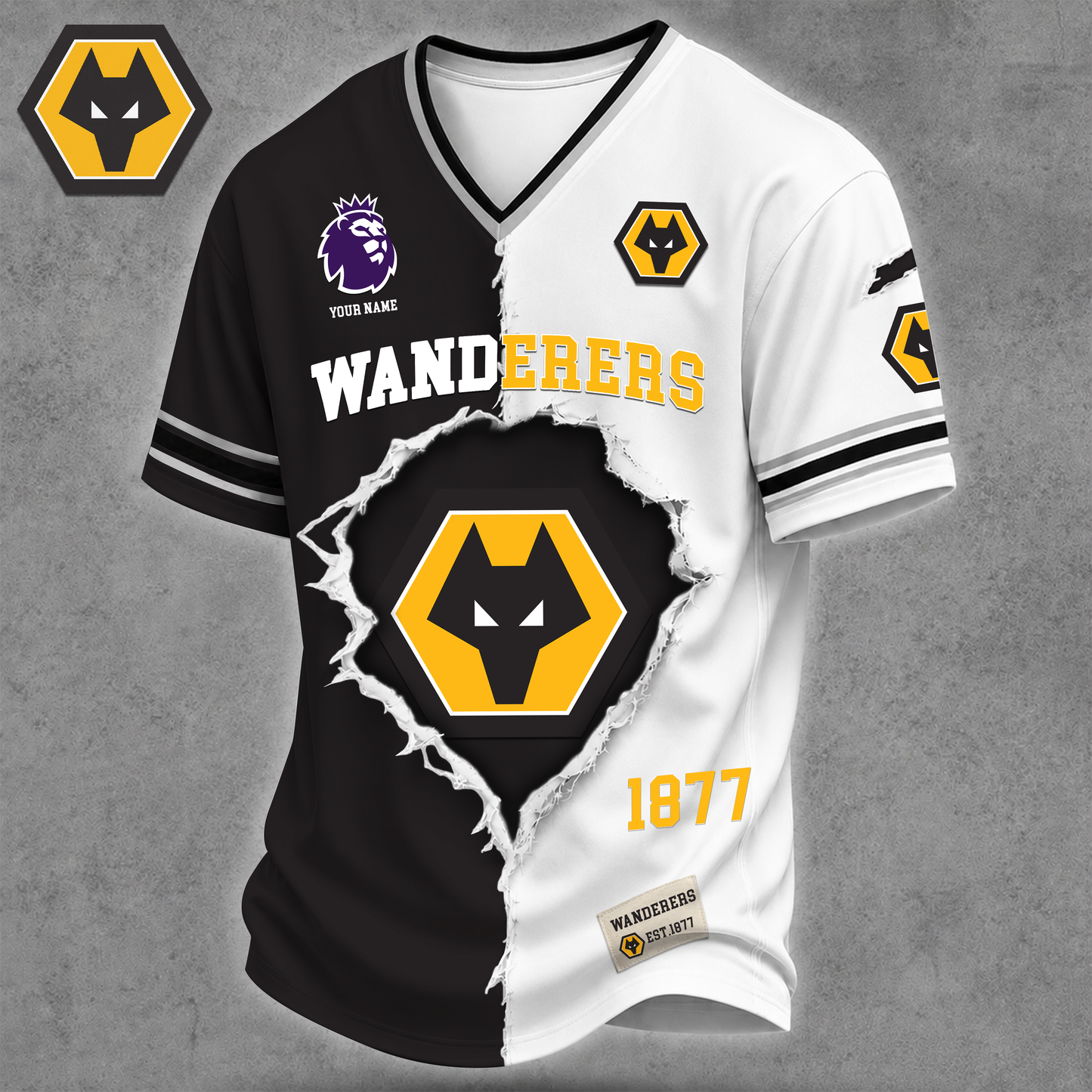 PREMIUM EPL X WO LUXURY V-Neck T SHIRT NDT VHM 160626