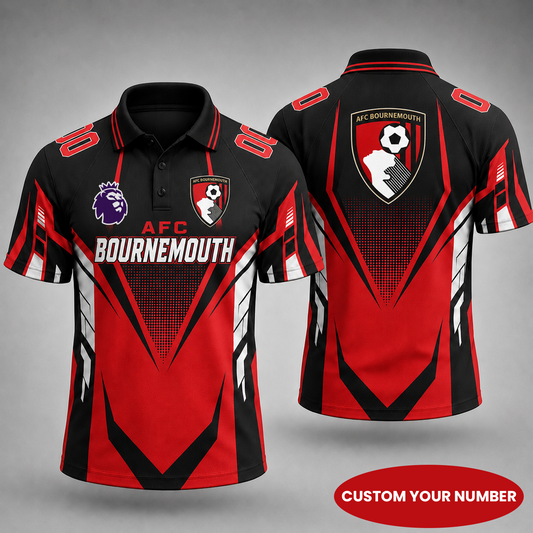 Premium EPL x AFC Gridiron Performance Polo Shirt for True Fans