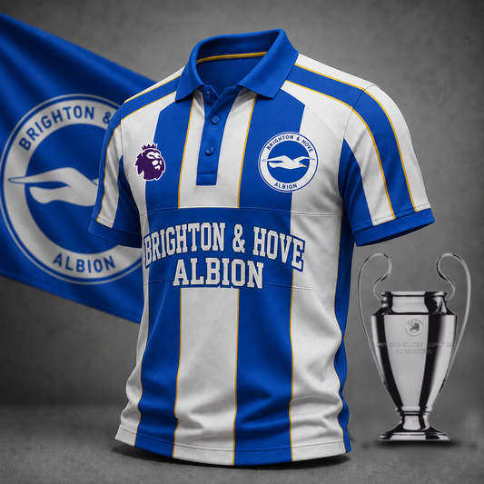 Premium EPL x BRI Heritage Stripe Rugby Polo Shirt
