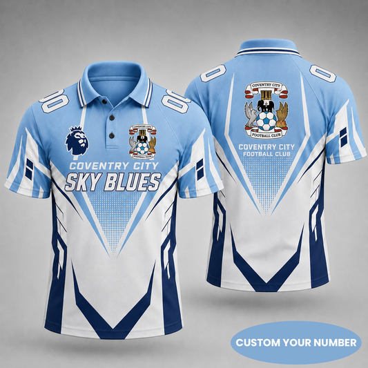 Premium EPL x COV Gridiron Performance Polo Shirt for True Fans