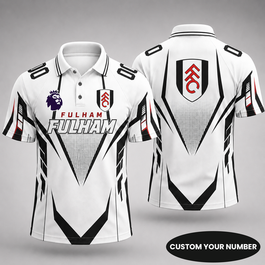 Premium EPL x FUL Gridiron Performance Polo Shirt for True Fans