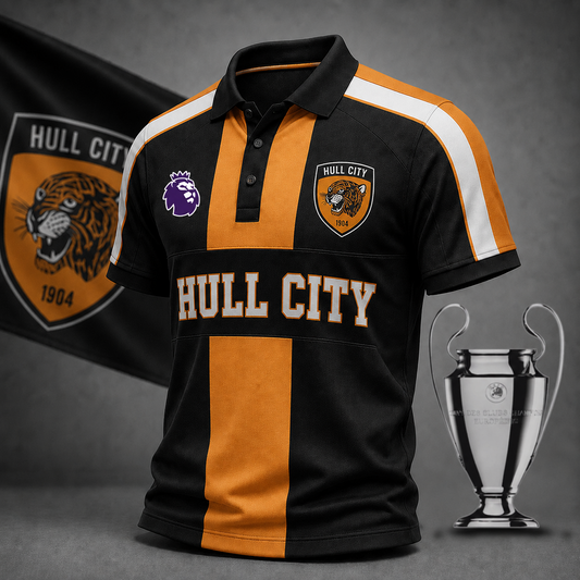 Premium EPL x HUL Heritage Stripe Rugby Polo Shirt