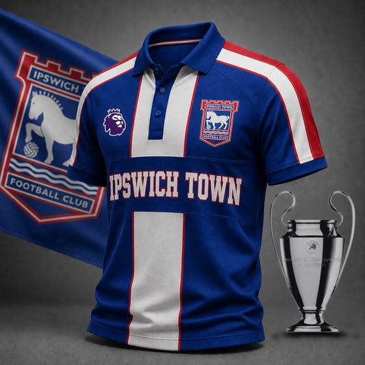 Premium EPL x IPS Heritage Stripe Rugby Polo Shirt