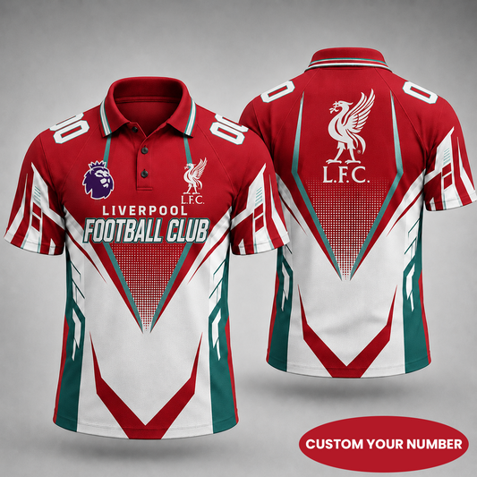 Premium EPL x LIV Gridiron Performance Polo Shirt for True Fans