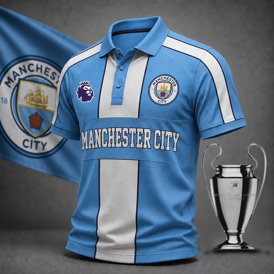 Premium EPL x MC Heritage Stripe Rugby Polo Shirt