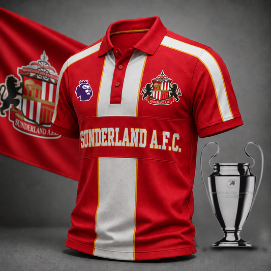 Premium EPL x SUN Heritage Stripe Rugby Polo Shirt