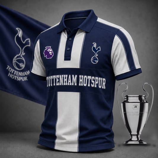 Premium EPL x TOT Heritage Stripe Rugby Polo Shirt