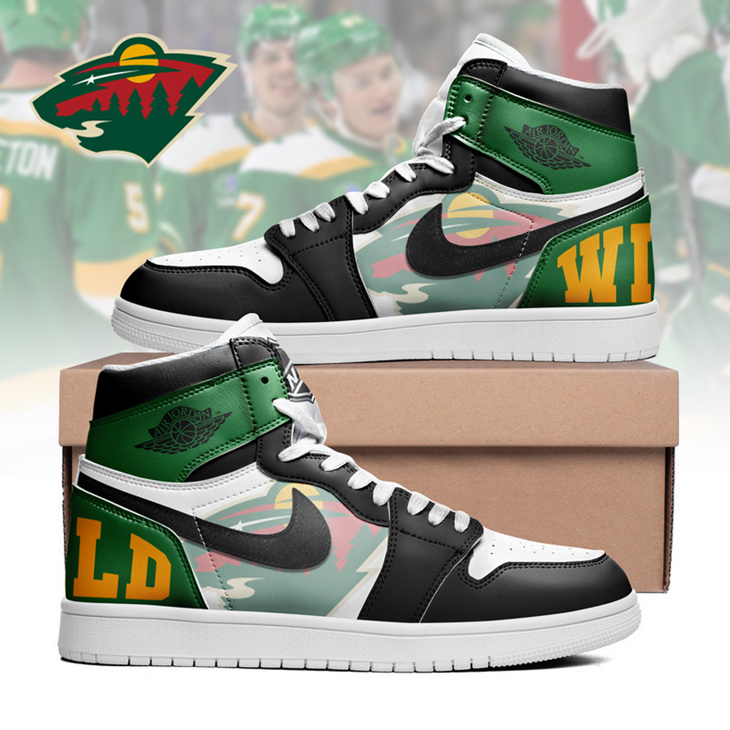 Premium MIN x NHL Teams High Top Sneakers DATND TANTD 090526