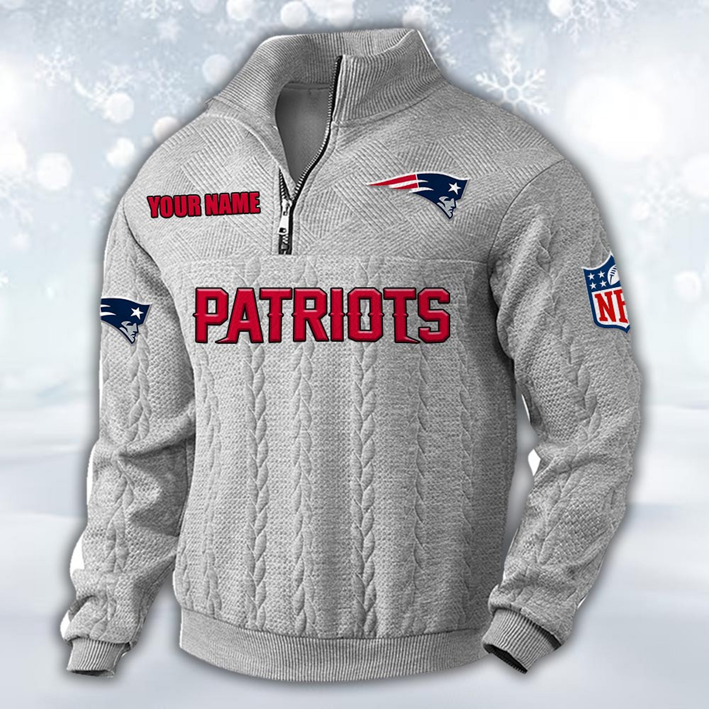 Premium NEP x NFL Cable Knit Quarter-Zip DATND TANTD
