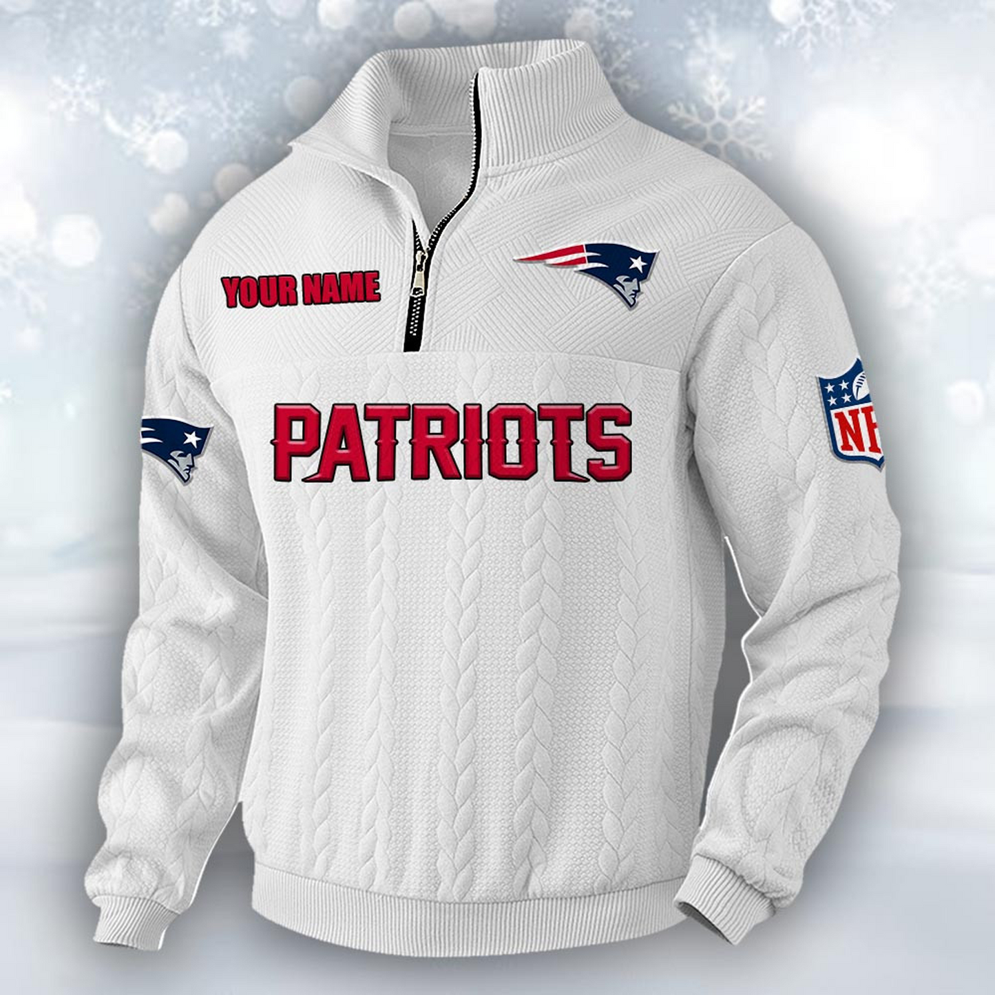 Premium NEP x NFL Cable Knit Quarter-Zip DATND TANTD