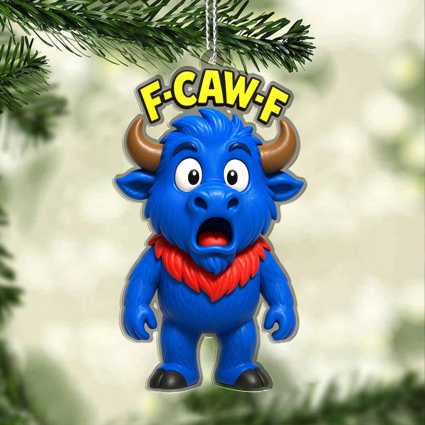 Premium NFL BUF Chrismast Ornament V4 NMD TTV