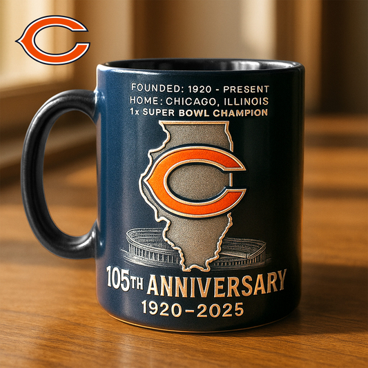 Premium NFL CHI The Anniversary Mug V1 NMD TTV