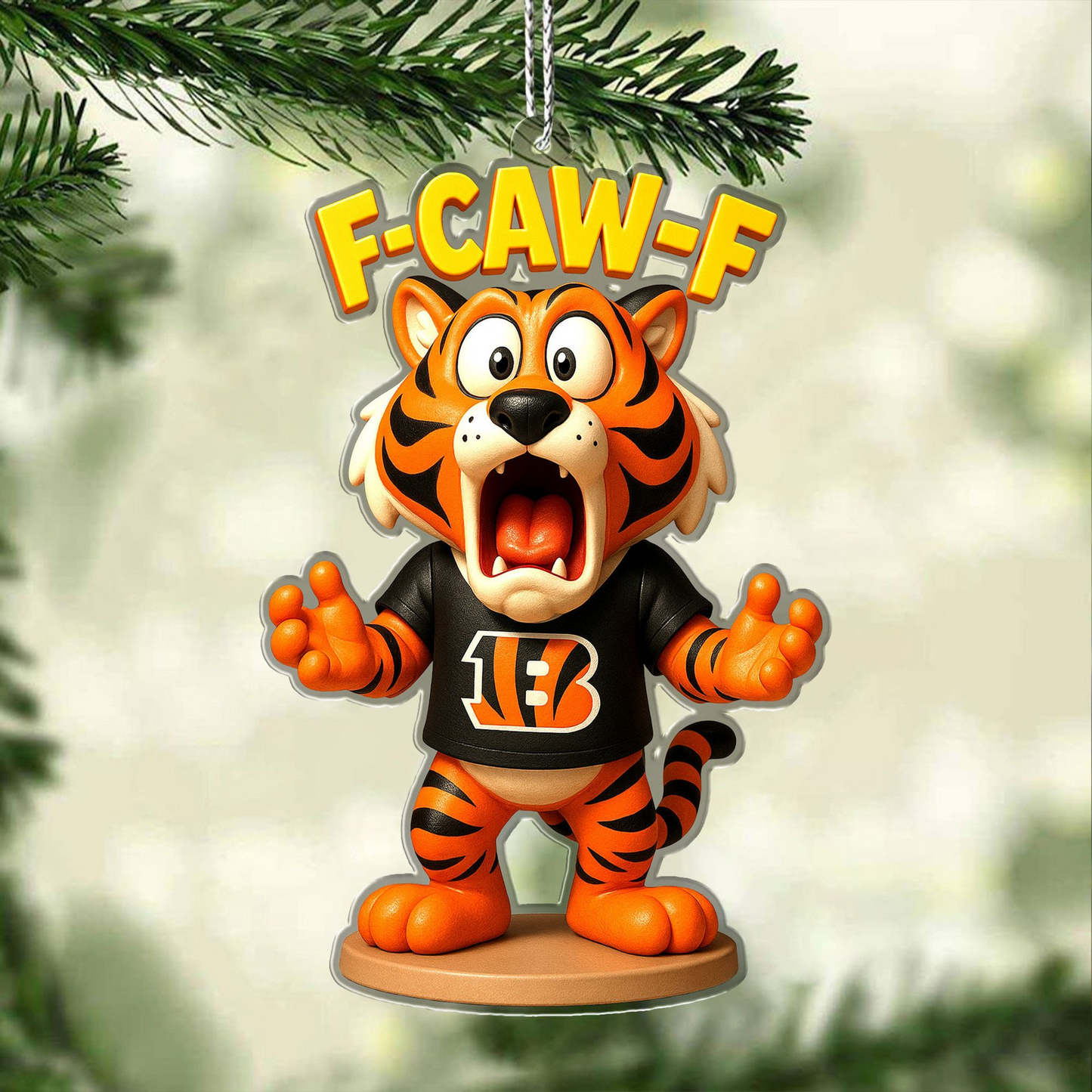 Premium NFL CIN Chrismast Ornament V4 NMD TTV
