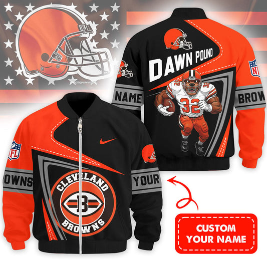 Premium NFL CLE Bomber Jacket V1 NMD NHM