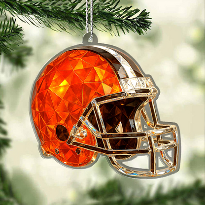 Premium NFL CLE Chrismast Ornament V4 NMD TTV