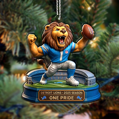 Premium NFL DET Chrismast Ornament V4 NMD TTV