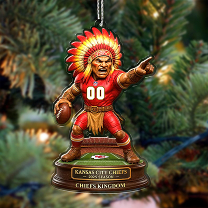 Premium NFL KC Chrismast Ornament V4 NMD TTV