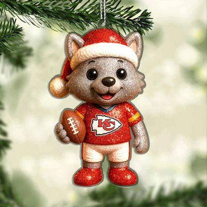 Premium NFL KC Chrismast Ornament V4 NMD TTV