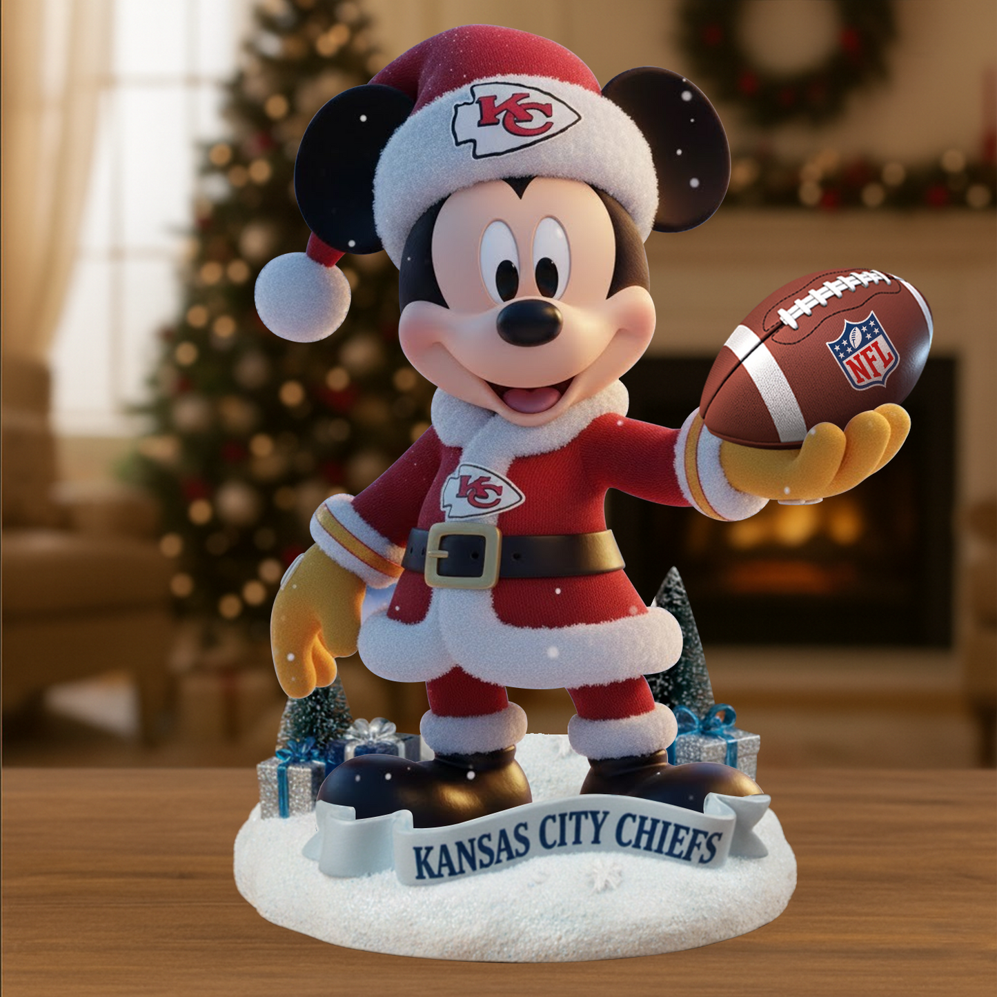 Premium NFL KCC x MIC Christmas Arcylic Plaque DATND TANTD