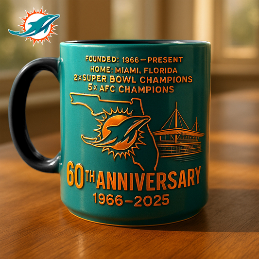 Premium NFL MIA The Anniversary Mug V1 NMD TTV