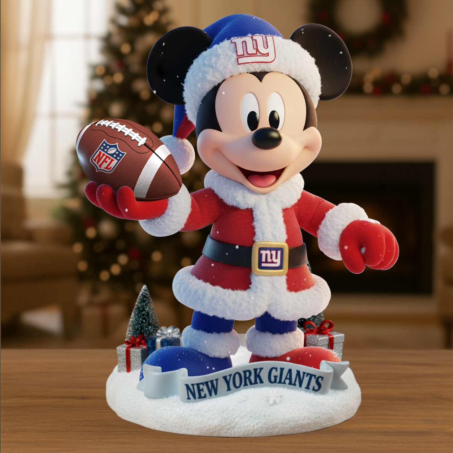Premium NFL NYG x MIC Christmas Arcylic Plaque DATND TANTD