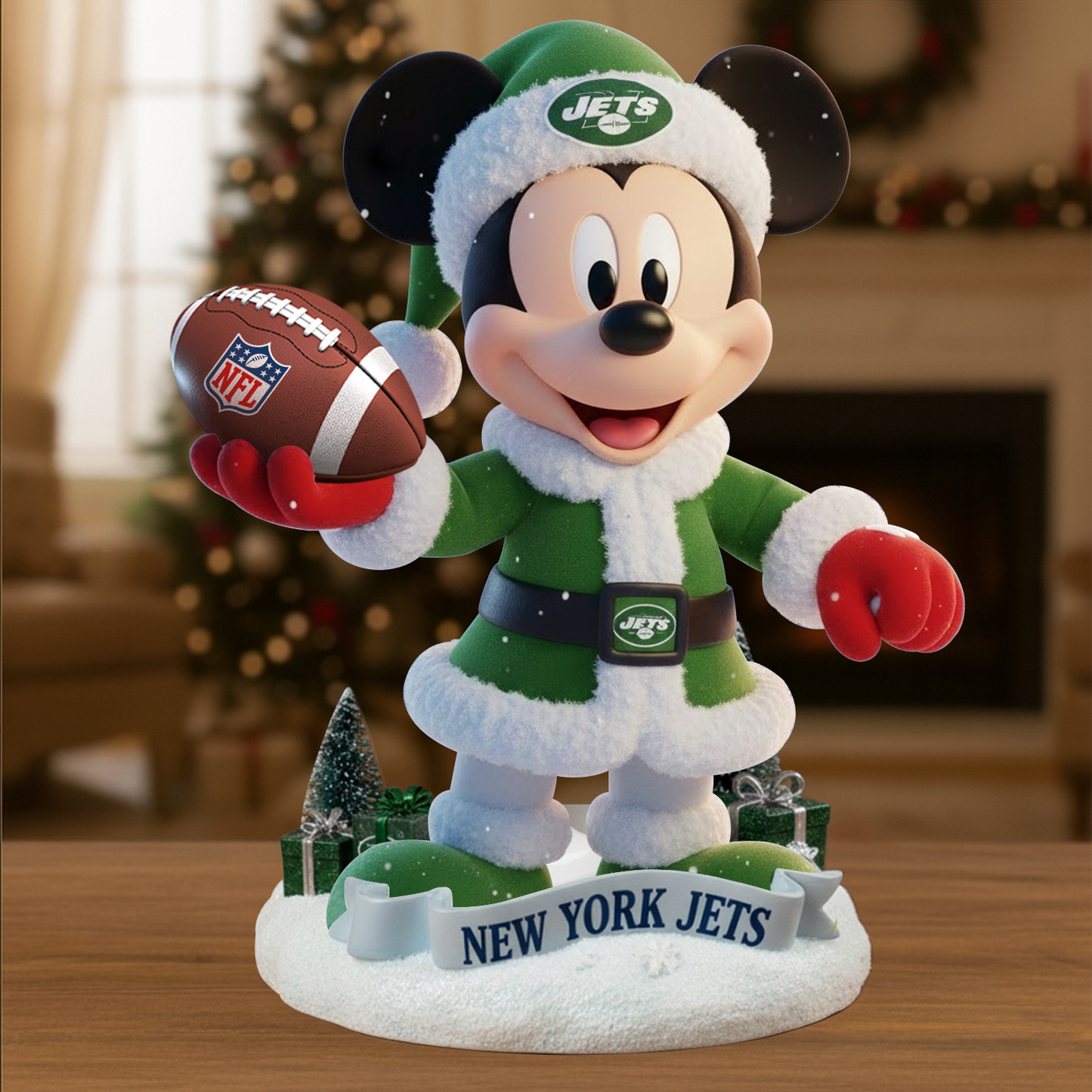 Premium NFL NYJ x MIC Christmas Arcylic Plaque DATND TANTD