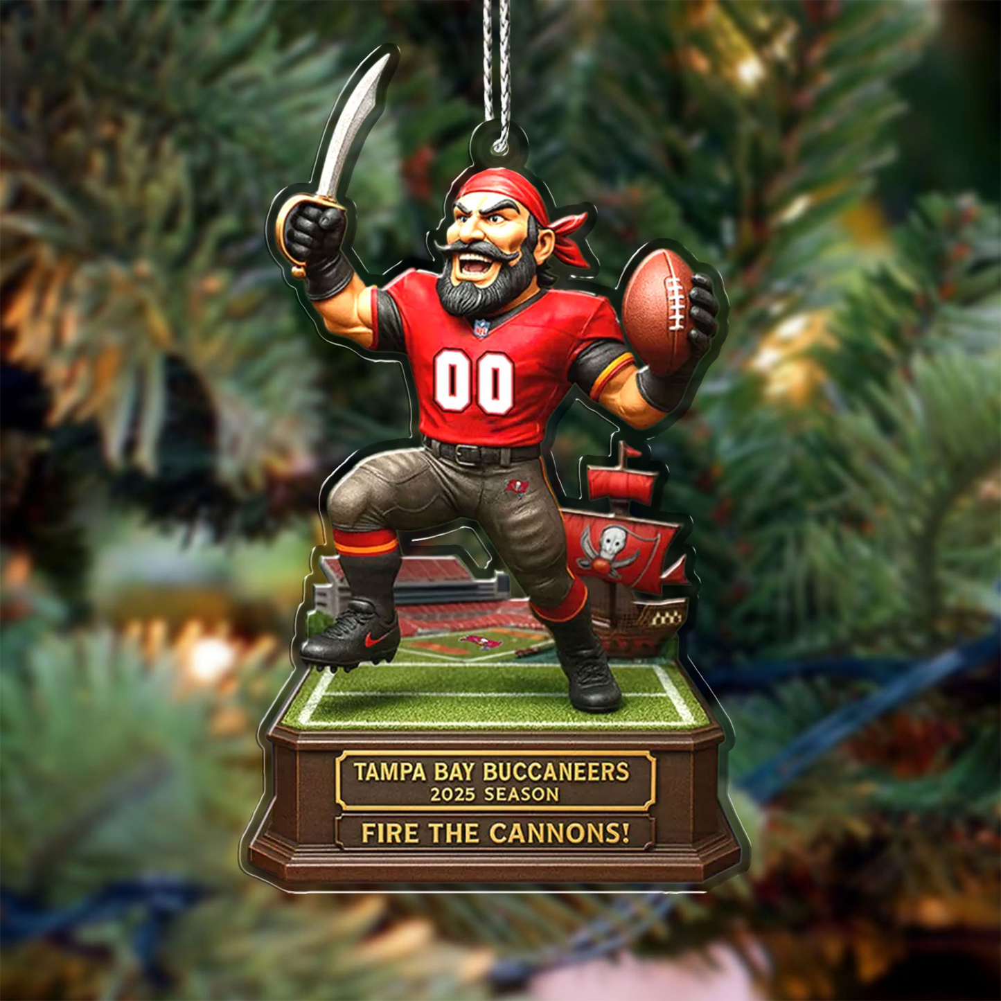 Premium NFL TB Chrismast Ornament V4 NMD TTV