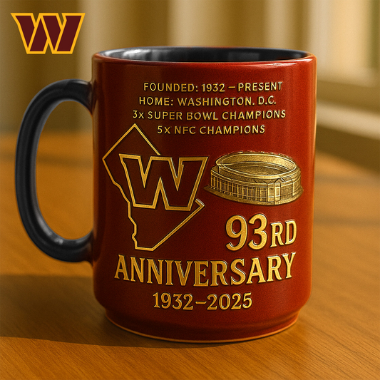 Premium NFL WAS The Anniversary Mug V1 NMD TTV