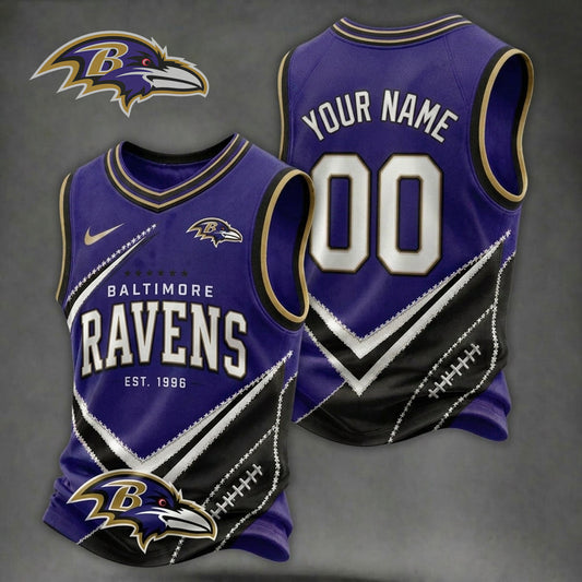 Premium NFL X BAL Game Day V-neck Tank Top Shirt V33 NDT NHM 080626