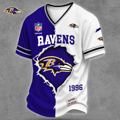 Premium NFL X BR Game Day Streetwear V-neck  Shirt NDT VHM 040626