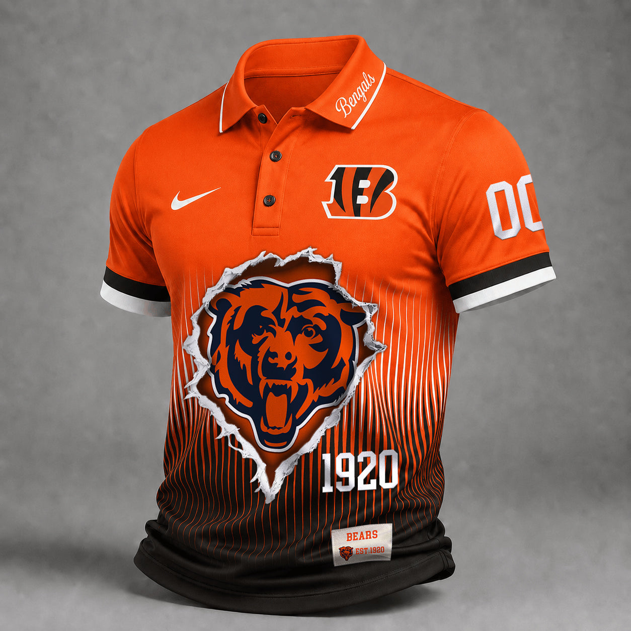 Premium NFL X CHI Performance Polo V3 Shirt FOR SUMMER HOLIDAY 120626