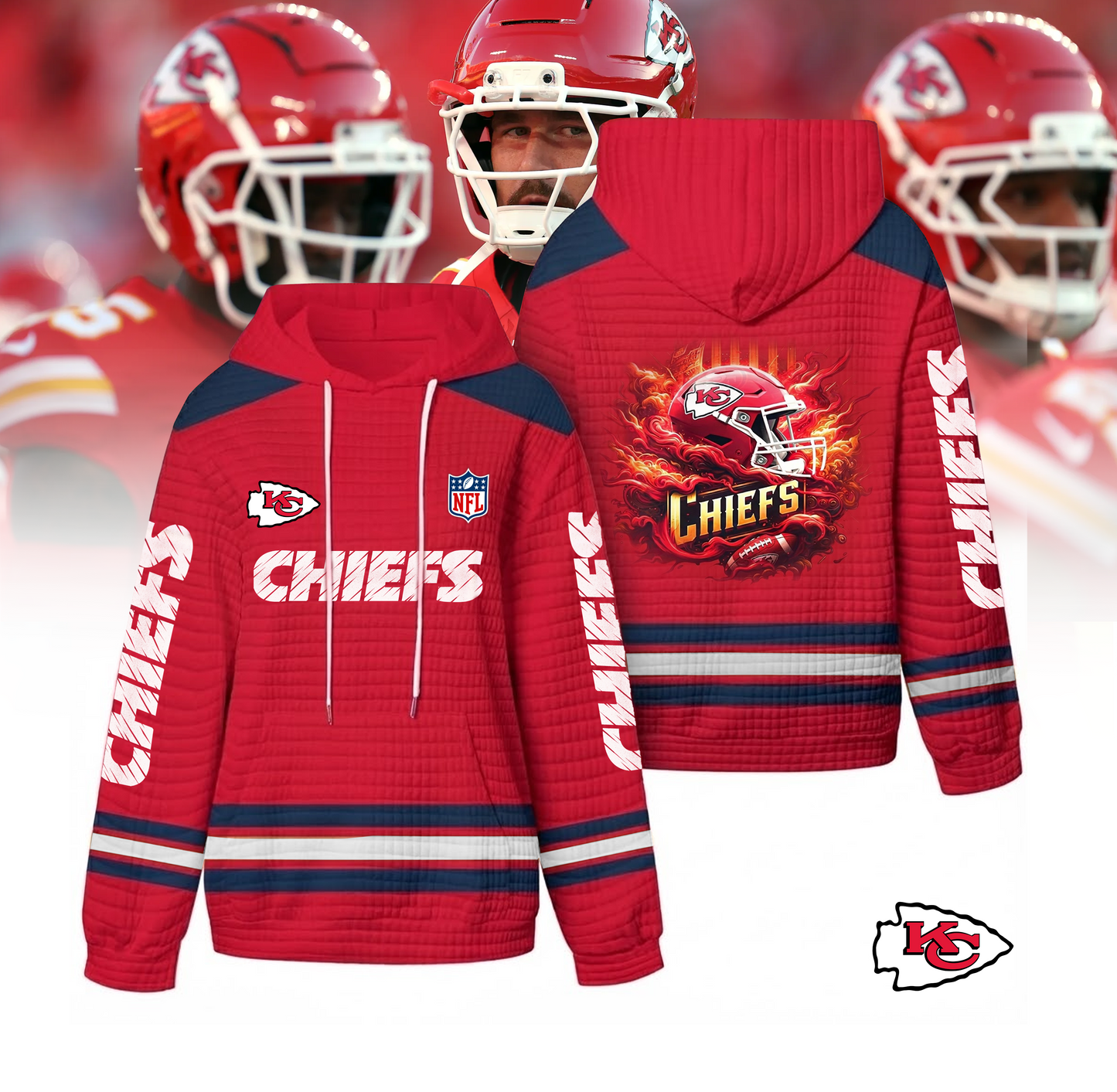 Premium NFL X CHI Royals Game-Day Waffle Hoodie NDT VHM