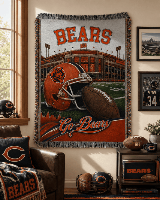 Premium NFL X CHI Woven Blanket Limited Edtions NDT LVH 300526