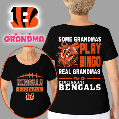 Premium NFL X CIN Football Grandmas Fan 3D SHIRT  NDT NHM