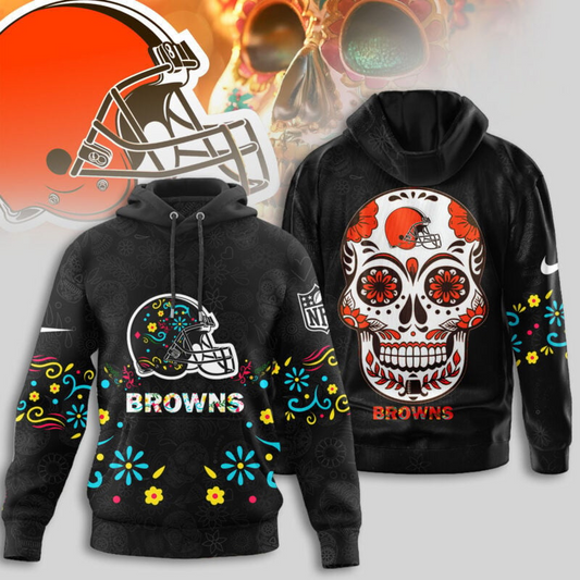 Premium NFL X CLE Dia de los Muertos Limited Editions Hoodie NDT NHM