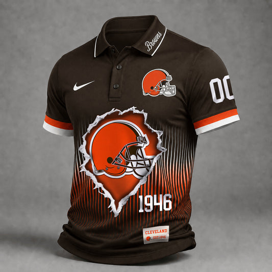 Premium NFL X CLE Performance Polo V3 Shirt FOR SUMMER HOLIDAY 120626