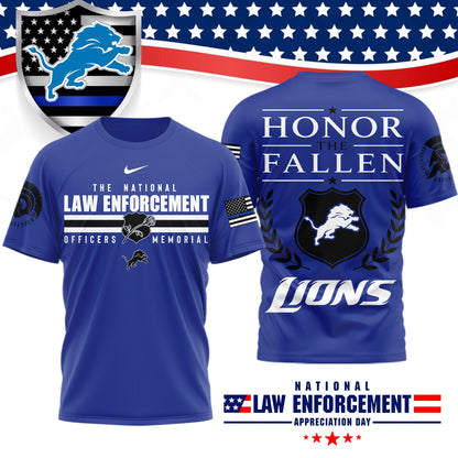 Premium NFL X DET The National Law Enforcement 3D Shirt NDT LVH 050626